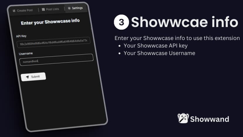 Image of Securely Save Your Showwcase Info: